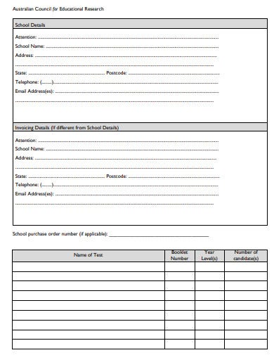 sample tupperware order form template